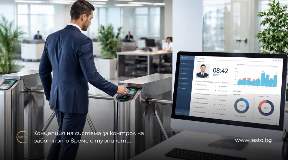 Концепция за система на контрол на работното време. Решение от Iesto.
